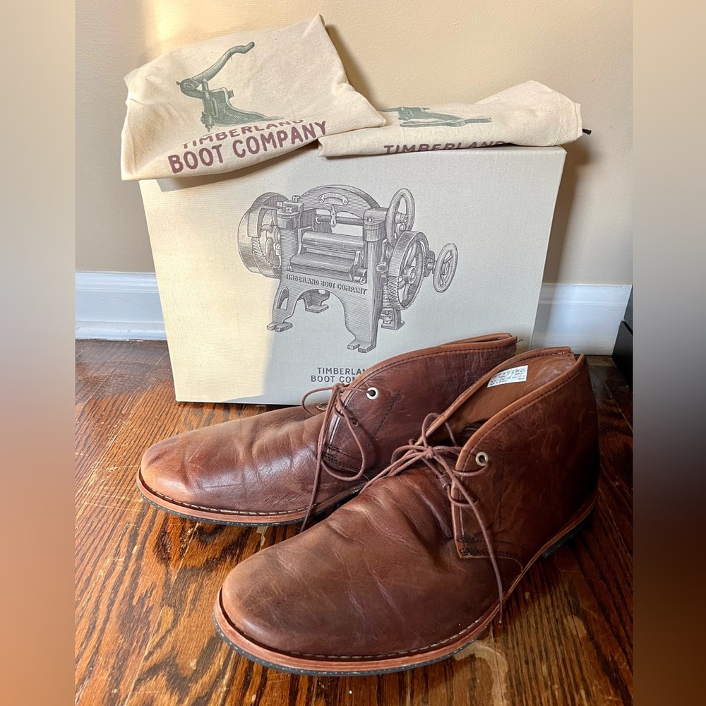 Men’s Timberland Brown Leather Chukkas